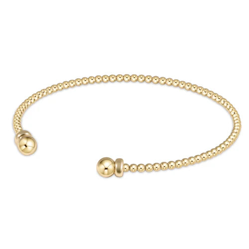 2mm Classic Gold Bead Cuff