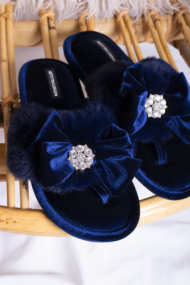 Amelie Embellished Toe Post Slippers