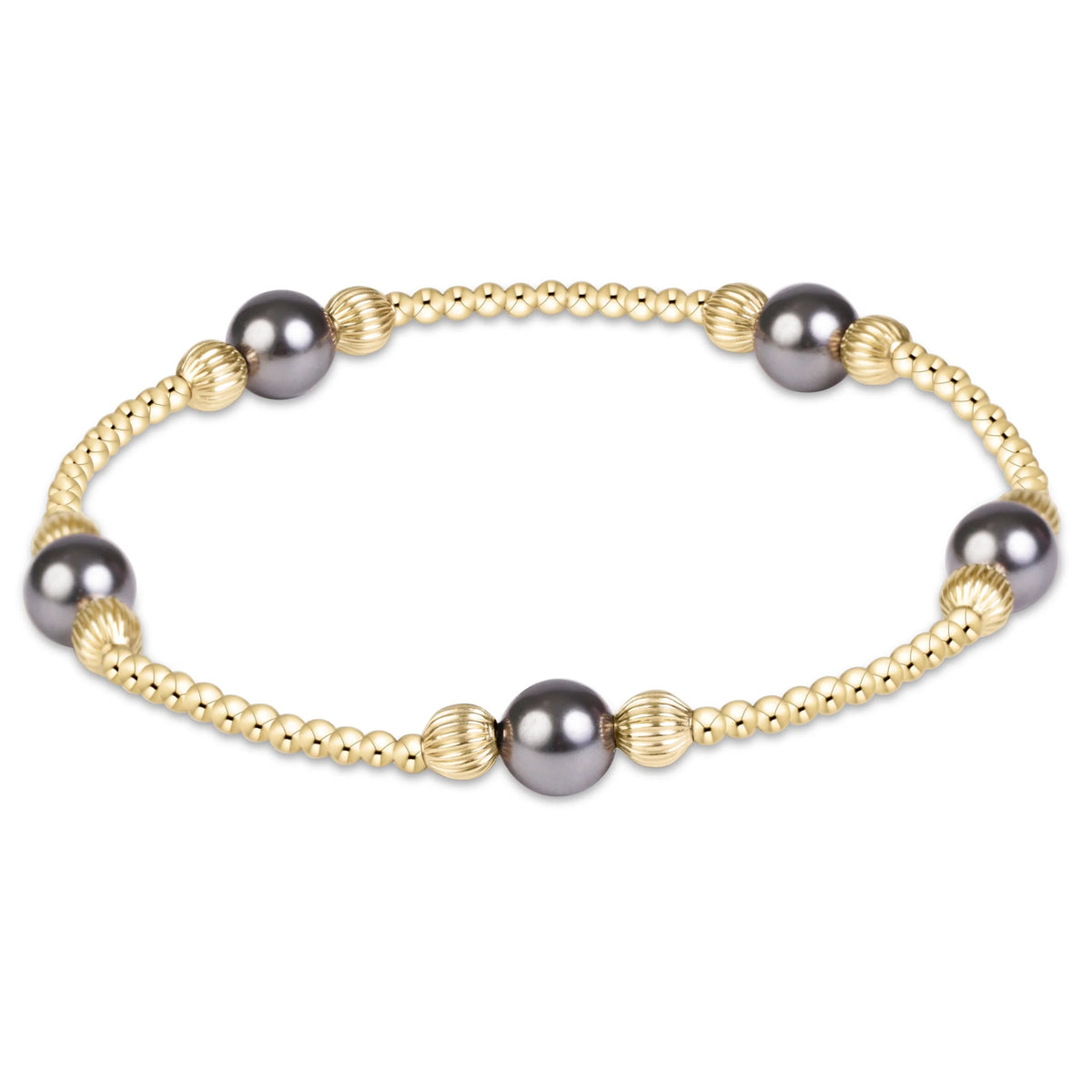 Purpose Pearl Dark Grey 6mm Dignity Gold