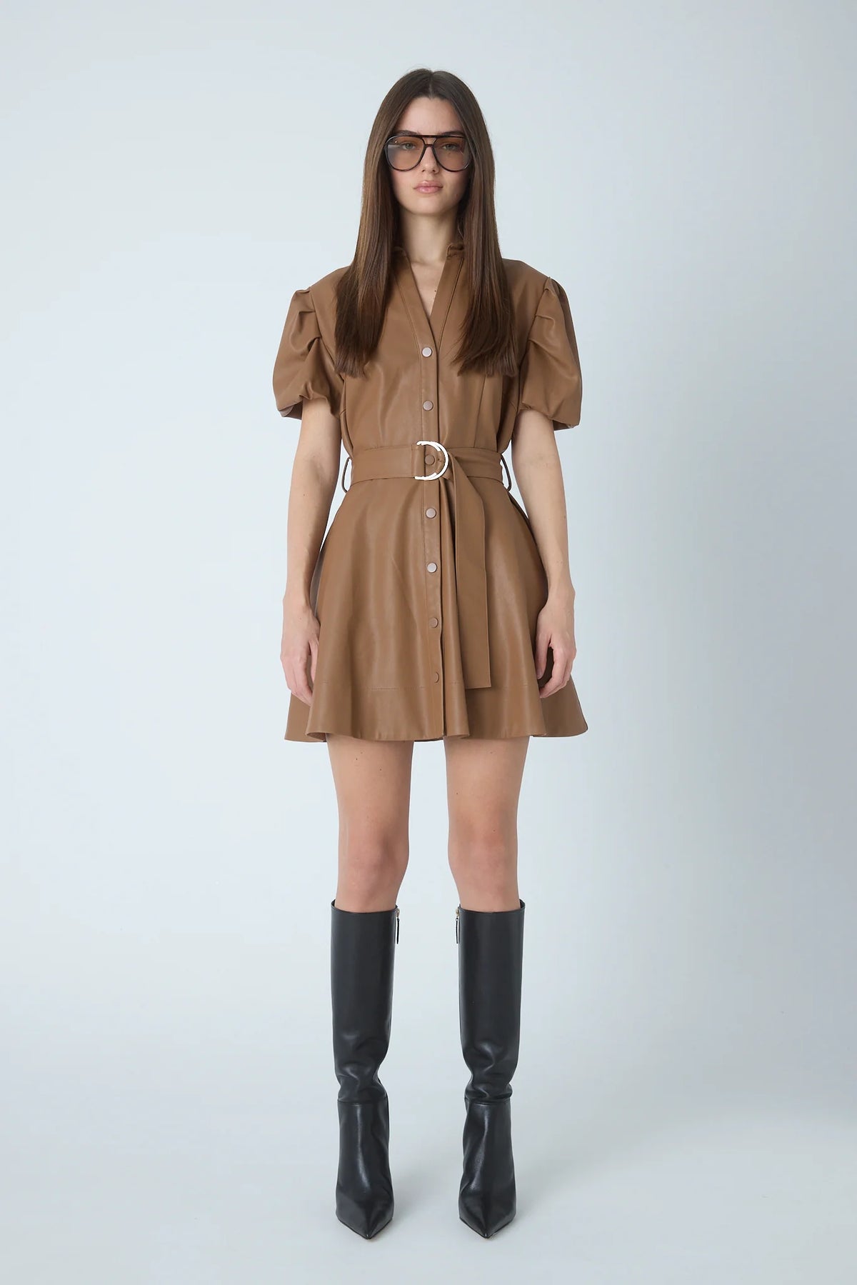 Tyla Faux Leather Dress