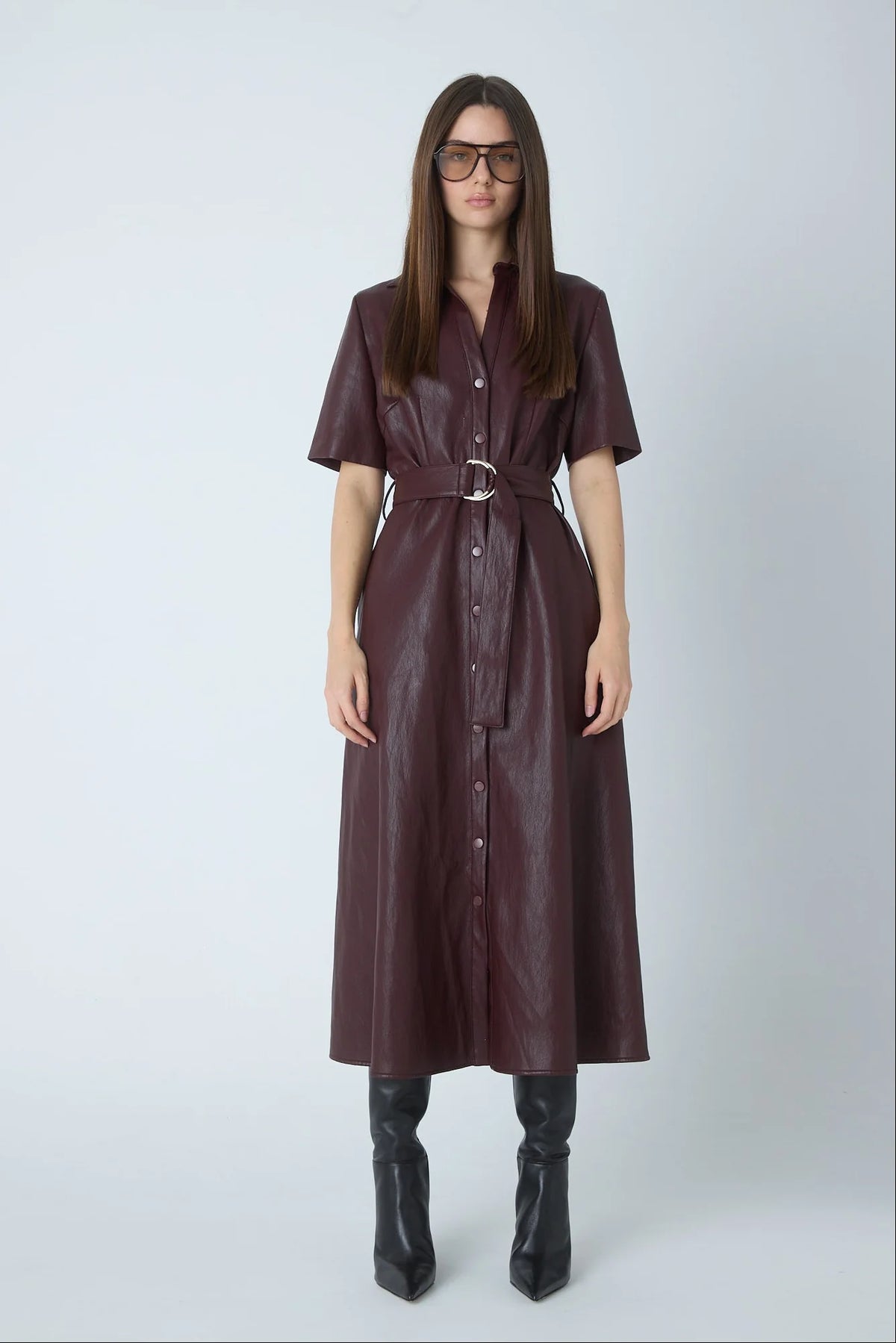 Juliette Faux Leather Dress