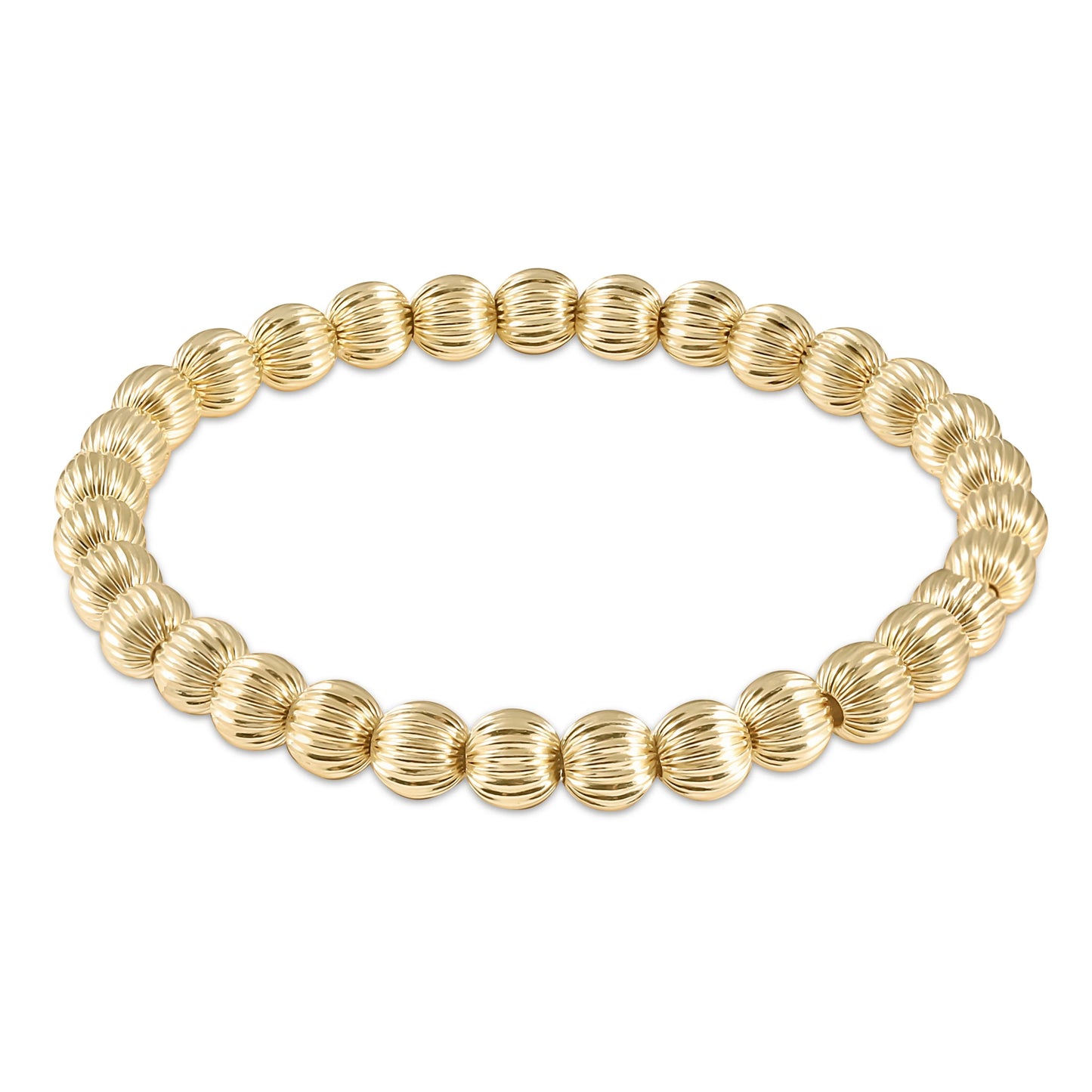 Dignity 6mm Bead Bracelet - Gold