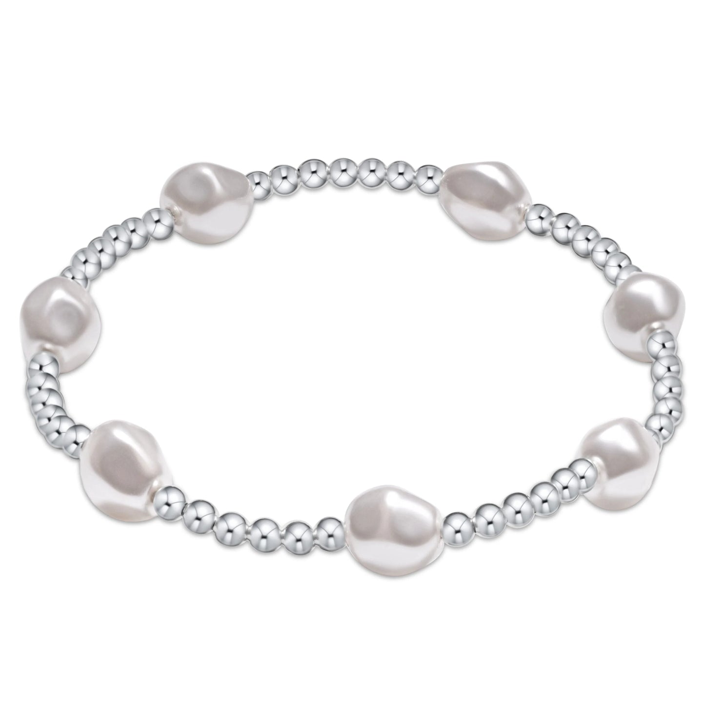 Admire Sterling 3MM Bead Bracelet Pearl