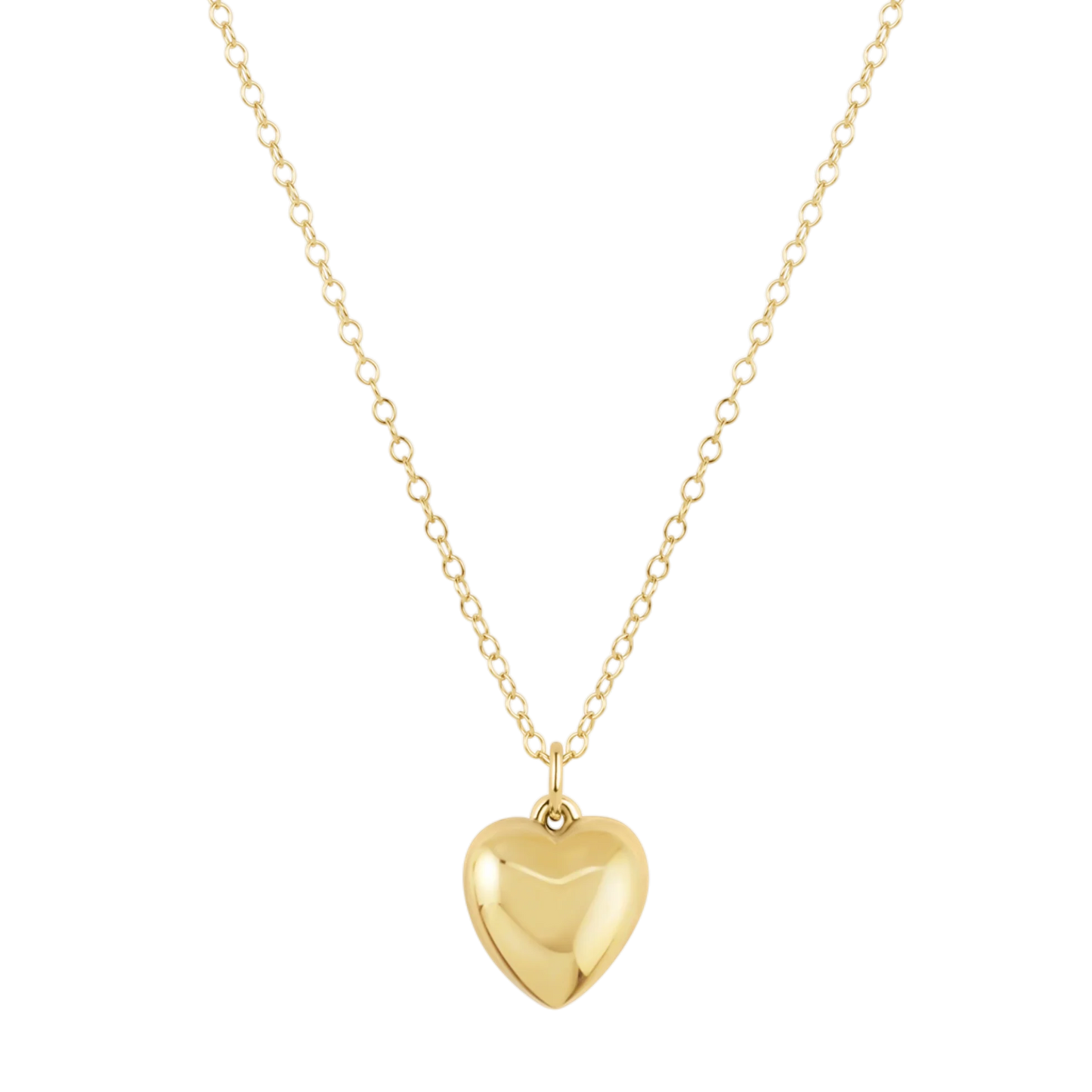 16 inch Necklace Gold Love Plush Gold Charm