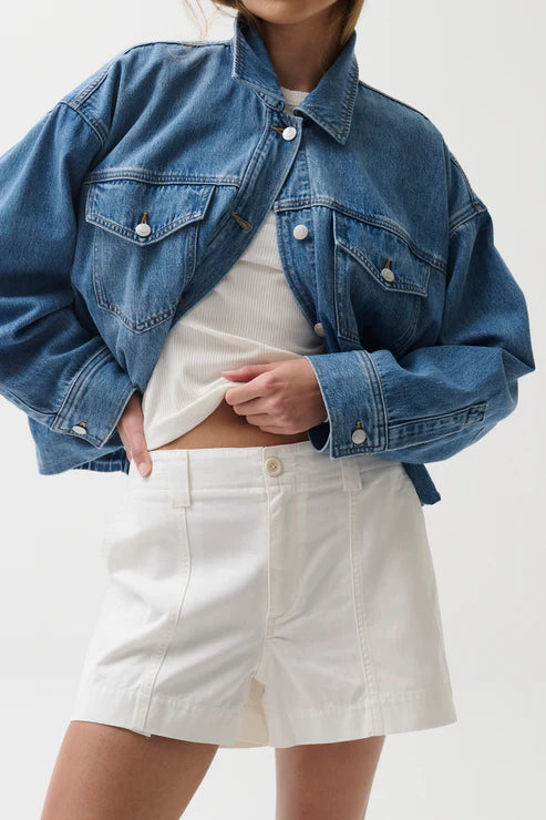 Mason Relaxed Utility Short White