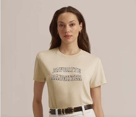 Favorite Daughter Cropped Collegiate Tee