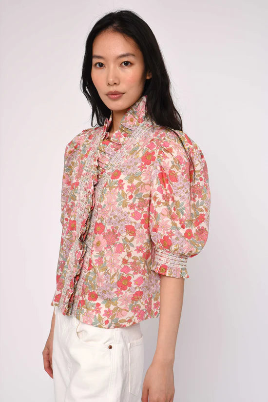 Zuri SS Top Clarabell Print