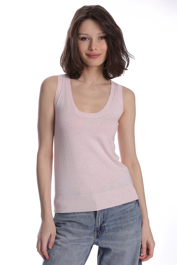 Supima Cotton Cashmere Scoop Tank YR8460