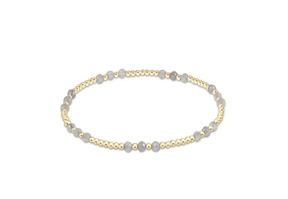 Gemstone Joy Pattern 3mm Beaded Bracelet