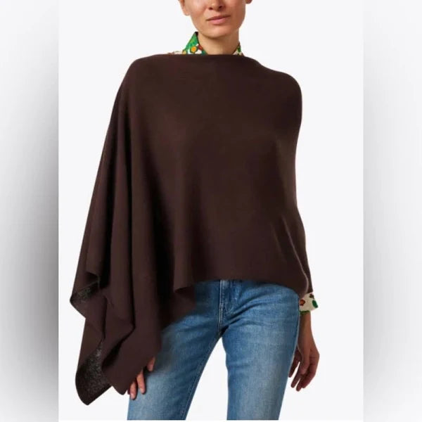 Ruana 100% Cashmere Poncho YR0841
