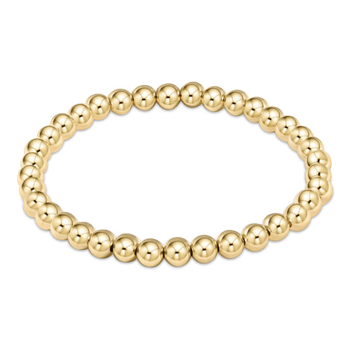 5mm Classic Gold Bead Bracelet
