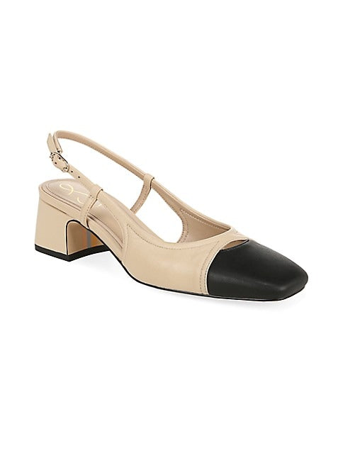 Sam Edelman Sand-Black Tarra Slingback Pump