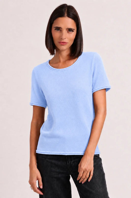 Sheer S/S Tee w/Rolled Trim 99233