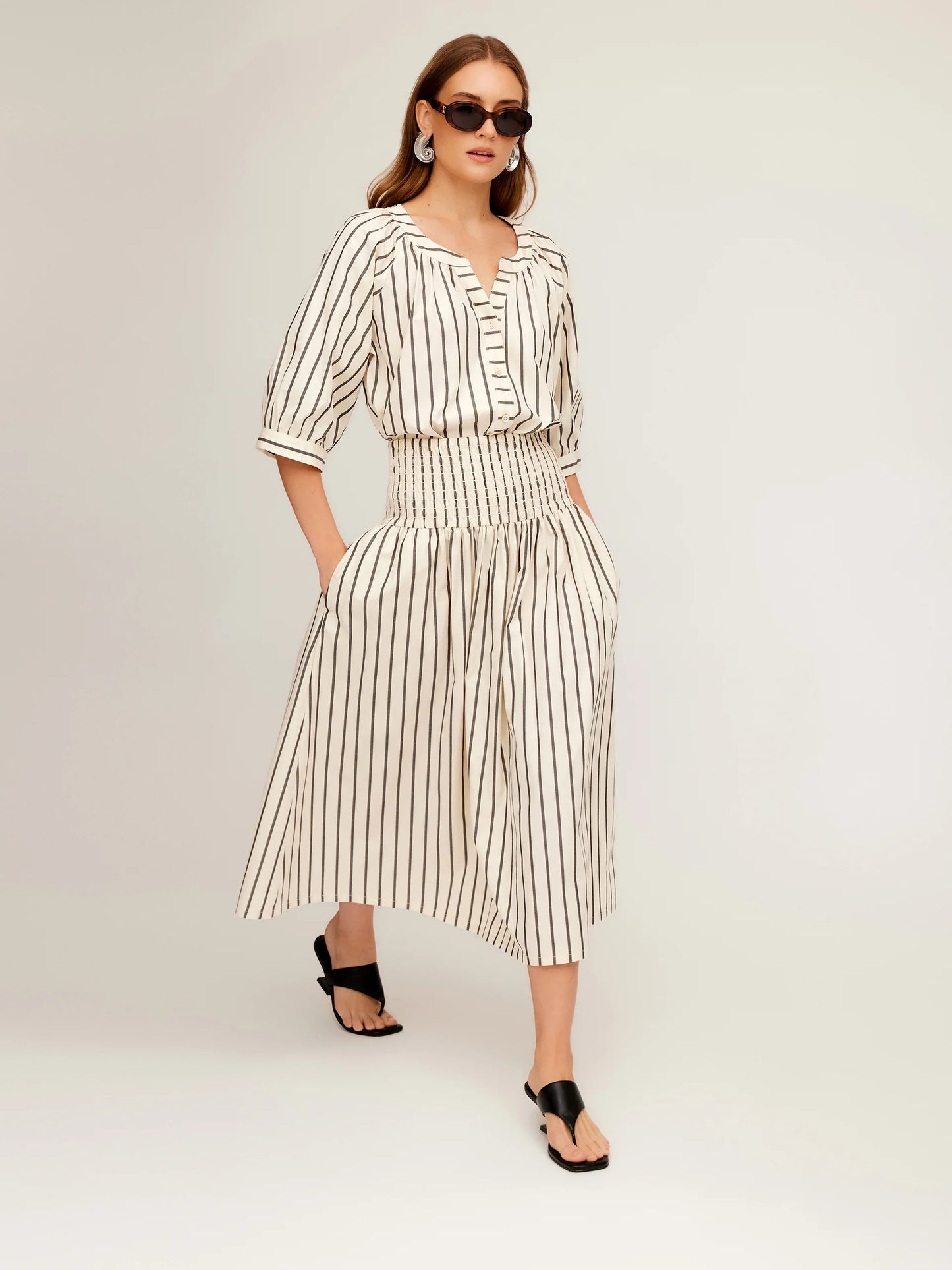 Rhea Stripe Skirt