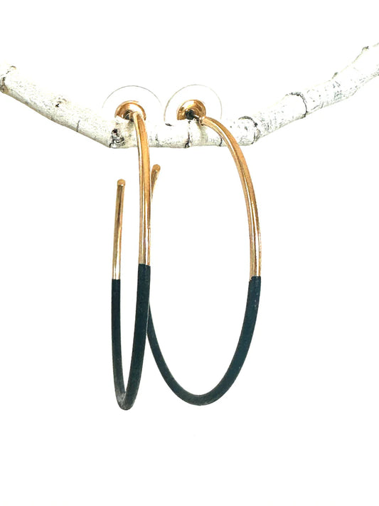 CVGN Navy/Gold Hoops