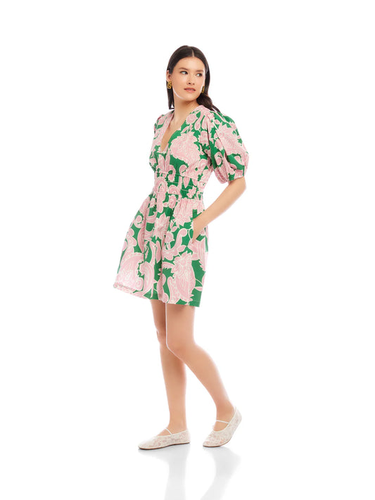 Penelope Shirred Waist Mini Dress