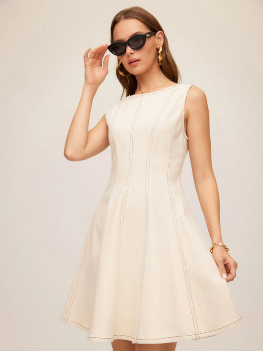 Darla Contrast Stitch Dress