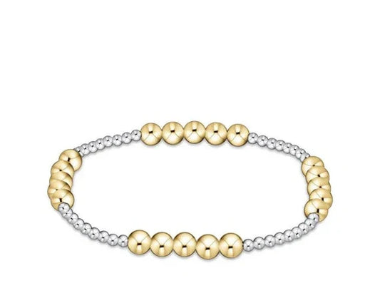 Classic Blissful 2mm Bracelet - 4mm gold mixed metal