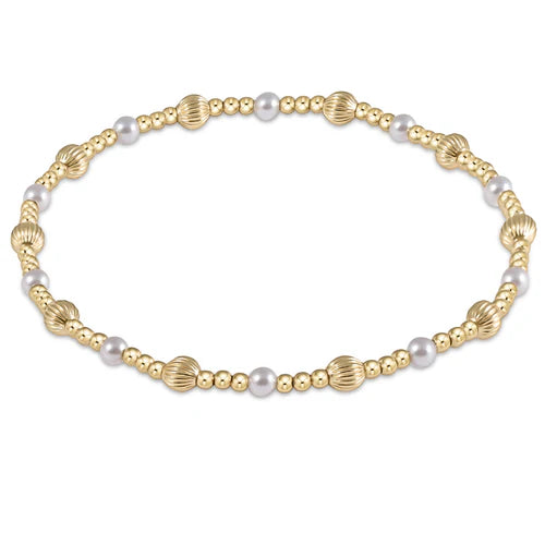 Dignity Sincerity Pattern 4MM Pearl Bracelet