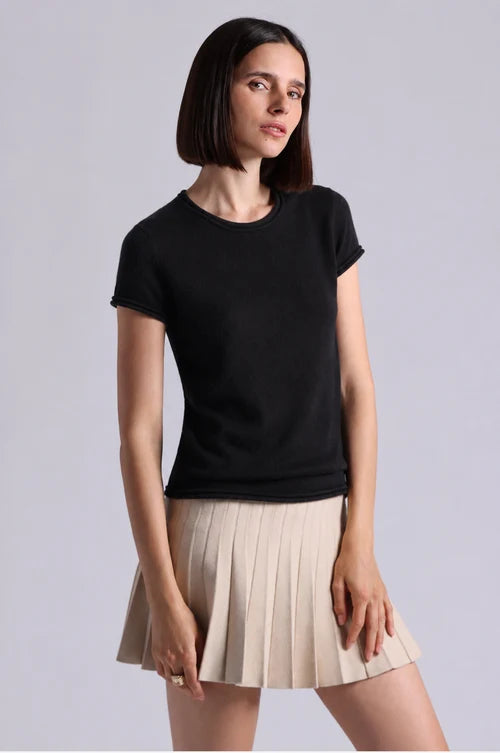 Sheer S/S Tee w/Rolled Trim 99233