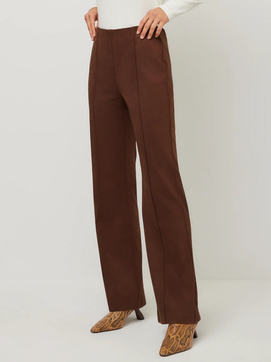 Ellie Faux Suede Bootcut Pant