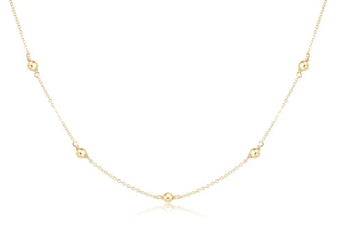 15" Choker Simplicity Chain - 4MM Gold