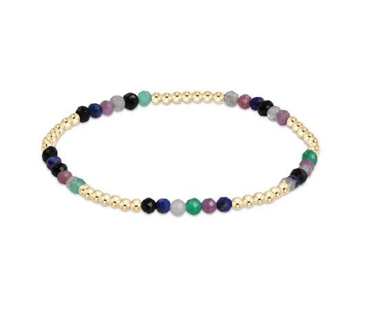 Classic Blissful 2.5mm Bead Braclet - 3mm Gemstone