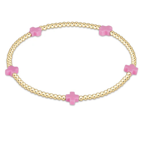 Signature Cross Small 2MM Bead Bracelet