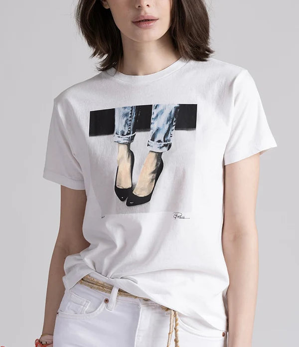 CPRess White Stand By Graphic Tee