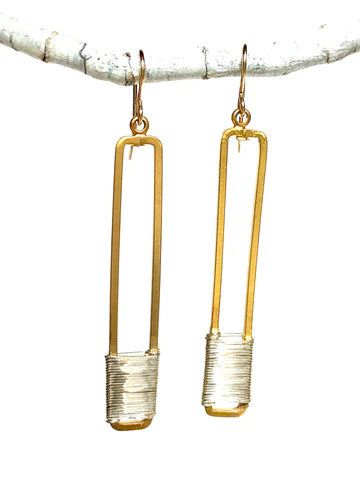 CVCW Wrap Column Drops Earrings