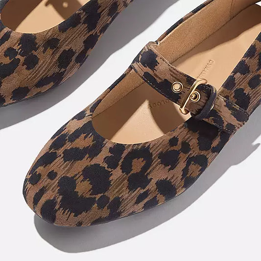Delicato Leopard Mary Janes