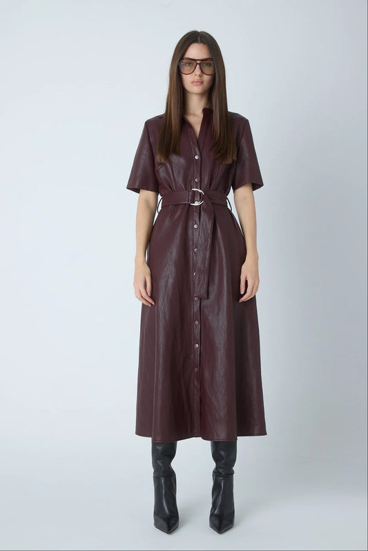 Juliette Faux Leather Dress