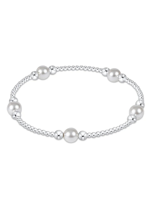 Purpose Pearl 6MM Bead Bracelet Sterling