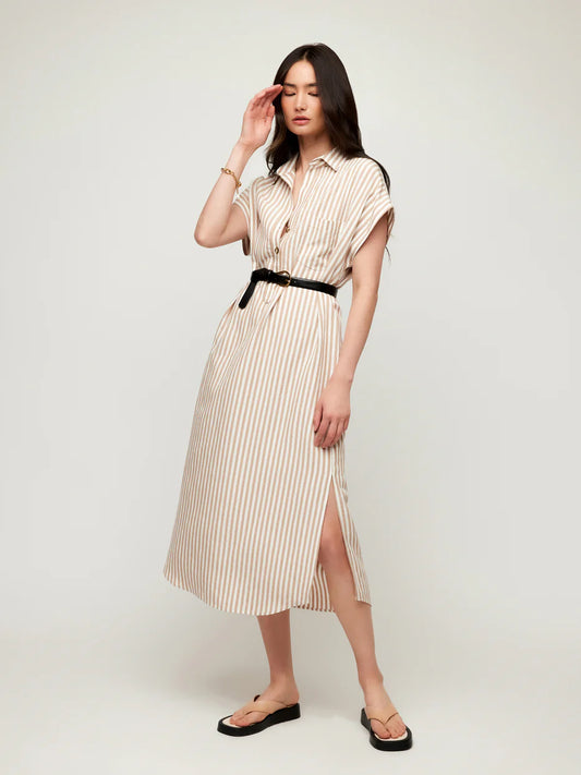 Fifteen Twenty Kara Dress White/Brown