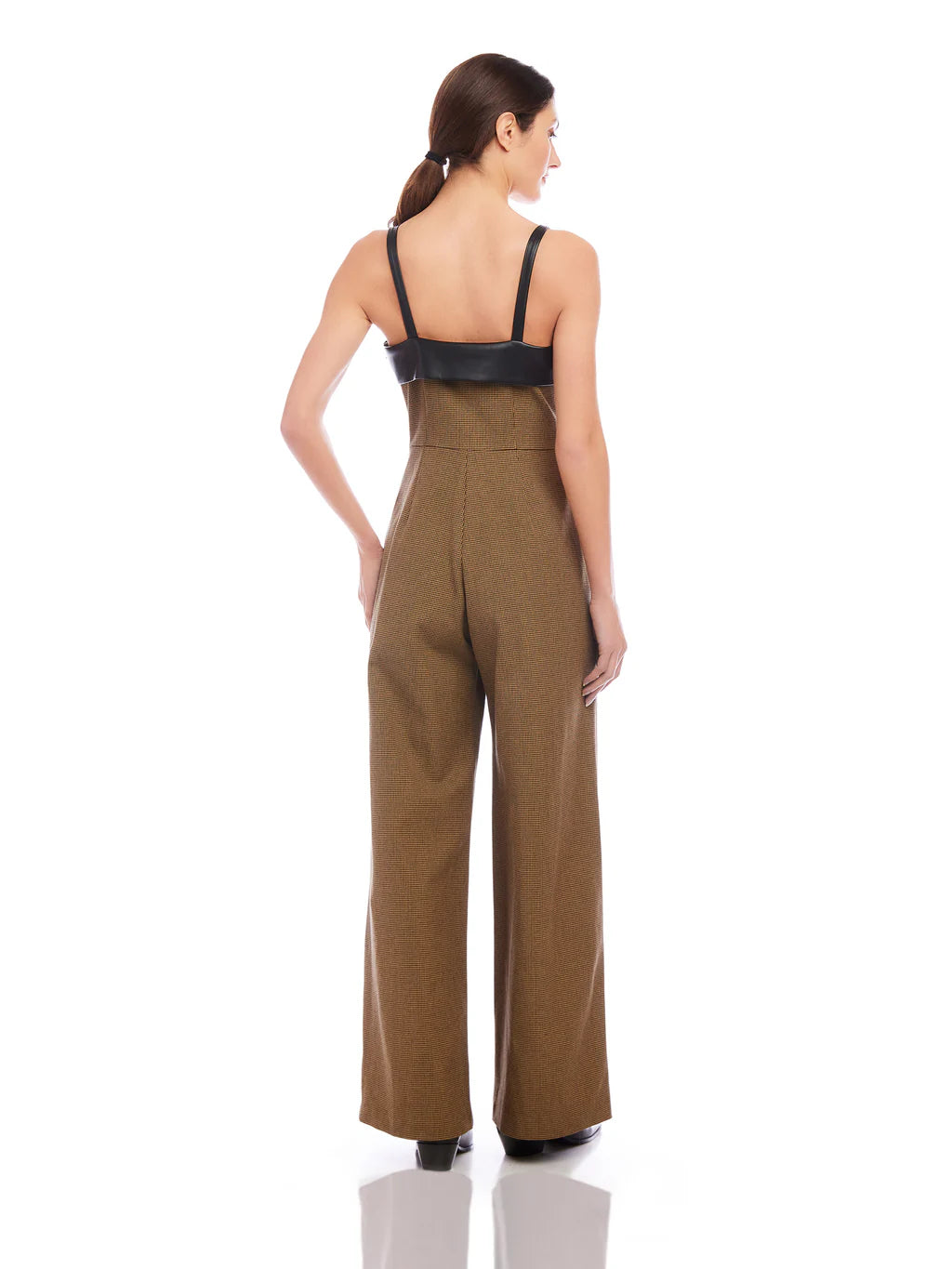 Paloma Jumpsuit Leather Trim