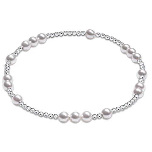 4MM Hope Pearl Sterling Bracelet