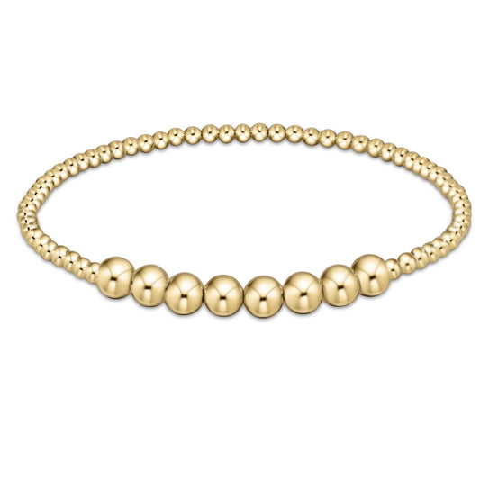 2.5mm Classic Beaded Bliss - 5mm Gold Bracelet