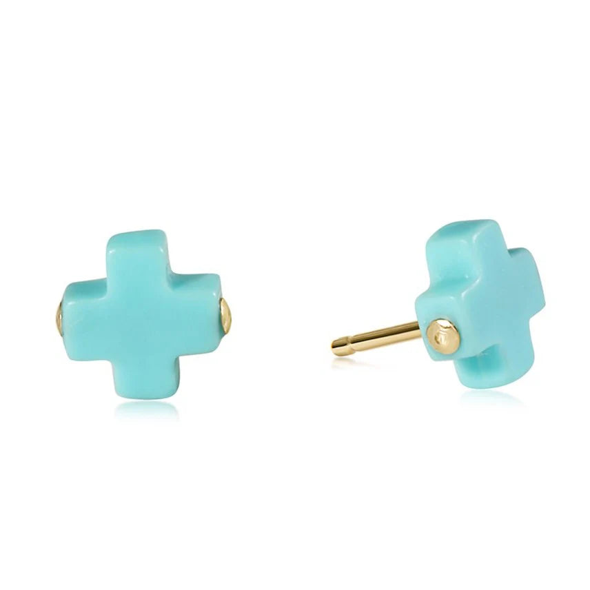 Signature Cross Stud Earrings