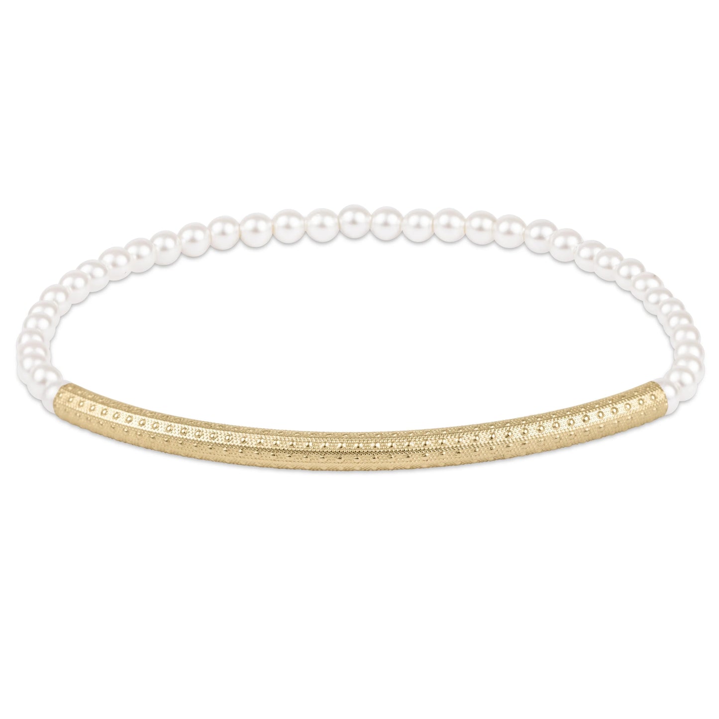 Bliss Bar Textured Pearl 3mm