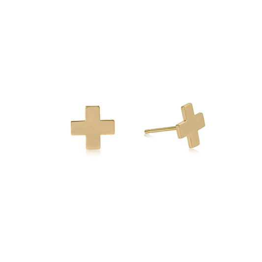 Signature Cross Gold Stud Gold