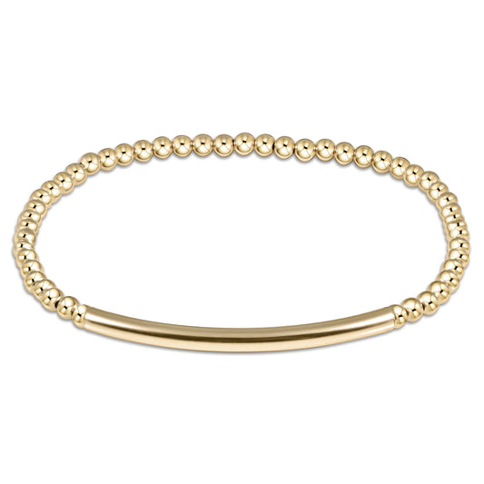 Bliss Bar Smooth Gold 3mm