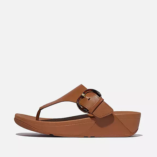 Lulu Resin Buckle Leather Toe Post