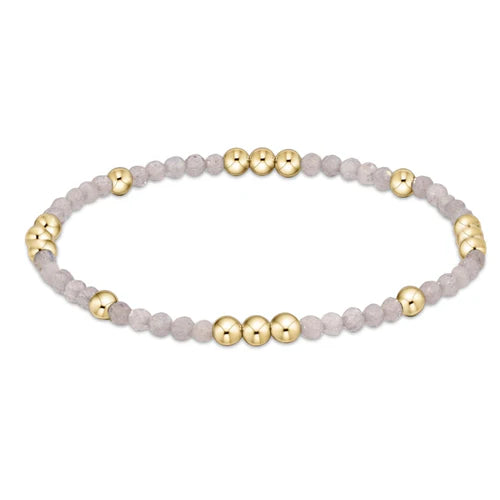 Worthy Pattern 3mm Bead- Gemstone Bracelet