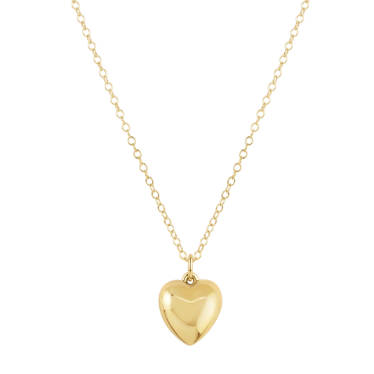 16 inch Necklace Gold Love Plush Gold Charm