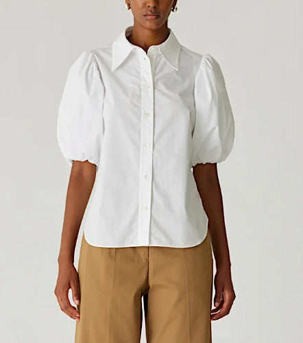 Puff Sleeve Button Down