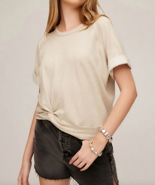 Meg Short Sleeve Twist Hem