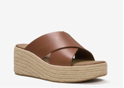 Platfforms Espadrille Wedge Cross Slide
