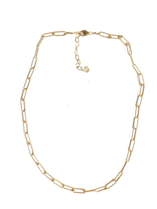 CVNSO Shimmer Oval Links Necklace