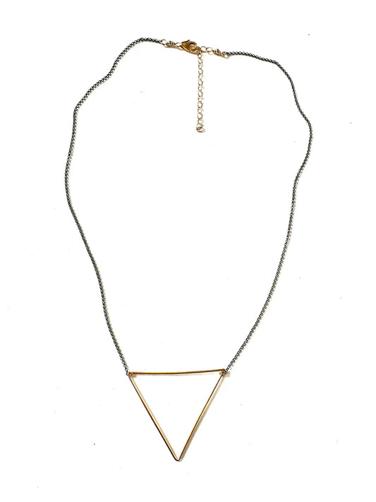 CVNTRI Triangle Drop Necklace