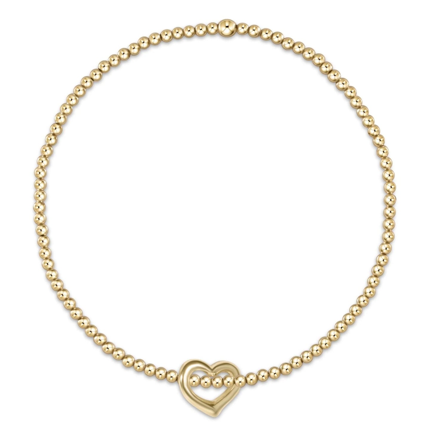 eGirl Classic Gold 2mm Love Charm